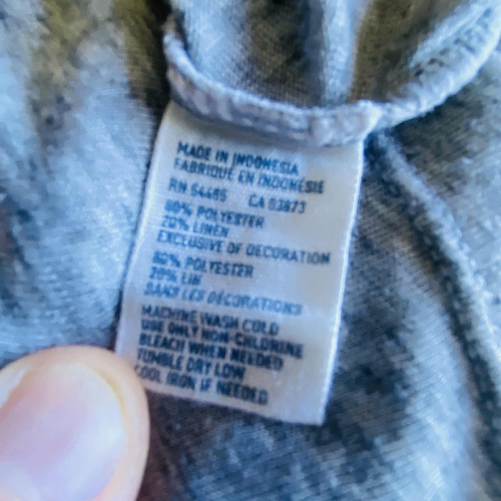 American Eagle Outfitters Shirt Womens XS Gray Preppy Chic Lightweight - Picture 5 of 5